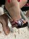 high heel and foot