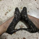 high heel and foot